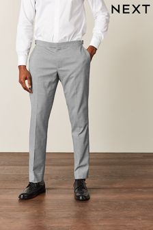 Черное и белое - Формальный костюм приталенного кроя: брюки (T06232) | €47