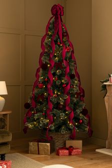 Cobertor con diseño de árbol de Navidad y lazo (T06700) | 23 €