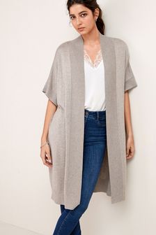 longline cotton cardigan