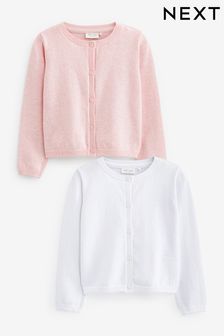 Pink/White 2 Pack Baby Cardigans (0mths-3yrs) (T06842) | $41 - $47