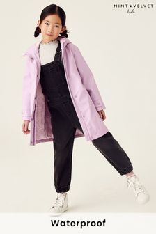 Mint Velvet Lilac Purple Showerproof Raincoat (T06862) | €56 - €61