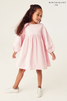 Розовый - Платье с широкими рукавами Mint Velvet (T06863) | €38 - €42