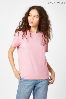 Jack Wills Pink Endmoor Boyfriend T-Shirt