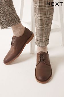 Brown Leather Desert Shoes (T06941) | DKK430