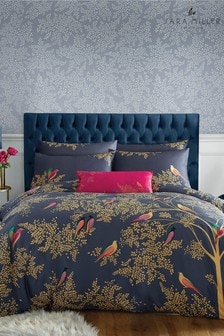 Sara Miller Blue Smokey Birds Duvet Cover and Pillowcase Set (T07141) | 86 € - 159 €