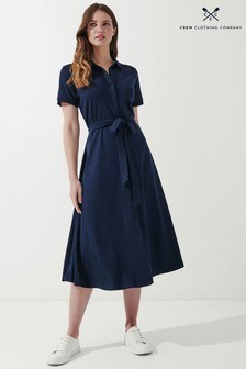 Crew Clothing Company Blue Ryde Jersey Dress (T07339) | 93 €