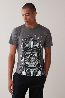 グレー - レギュラー - Star Wars ライセンス Tシャツ (T07416) | ￥3,380