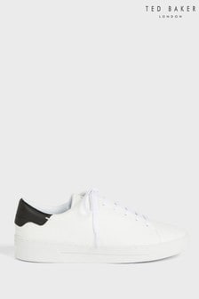 حذاء رياضي جلد Kimmi Tumbled أبيض من Ted Baker (T07783) | 57 ر.ع