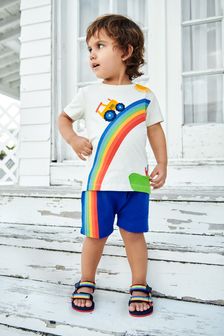 Rainbow Tractor Character T-Shirt and Shorts Set (3mths-7yrs) (T07879) | €15 - €20
