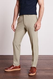 Taupe Brown Skinny Fit Motion Flex Trousers (T08029) | €8