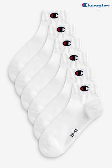 Champion White 6 Pack Socks (T08175) | ₪ 75