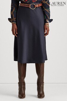 Lauren Ralph Lauren Womens Navy Sharae Straight Skirt (T09078) | €79