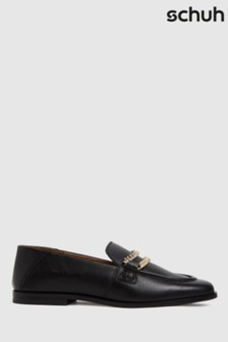 Schuh Leandra Leather Chain Loafers (T09152) | 74 €