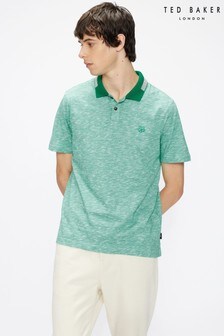 Ted Baker Green Dalmor Short Sleeve Space Dyed Polo Shirt (T09157) | KRW106,700