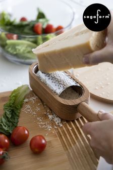 Sagaform Natural Stainless Steel Cheese Grater And Oak Store Nature (T09247) | €32