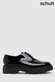 Schuh Black Libra Patent Leather Lace Up Shoes (T09288) | 74 €