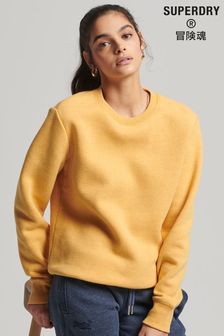 Superdry Womens Yellow Organic Cotton Vintage Crew Sweatshirt (T09307) | 54 €