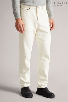 ג'ינס בגזרה ישרה של Ted Baker דגם Nulerk בצבע שמנת (T09533) | ‏442 ₪