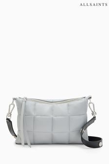 AllSaints Grey Eve Quilt Cross-Body Bag (T09624) | $303