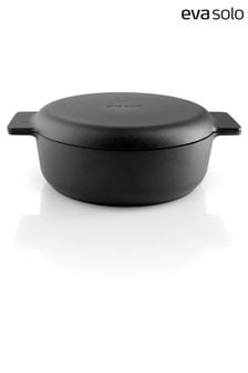 Eva Solo Black Nordic Kitchen Cast Iron Non-Stick Sauté Pot 24cm (T09821) | €129