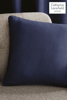 Catherine Lansfield Blue Textured Cushion (T09973) | 13 €