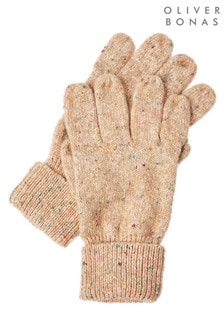 Oliver Bonas Brown Camel And Pink Neon Neppy Knitted Gloves (T10076) | 26 €