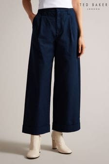 Ted Baker Blue Steviey Wide Leg Trousers (T10172) | 74 €