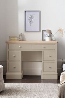 Stone Hampton Painted Oak Collection Luxe Space Saving Storage Console Dressing Table (T10207) | €1,025