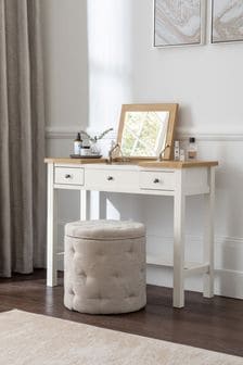 Chalk White Malvern Paint Effect Console Dressing Table (T10231) | €340