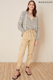 Monsoon Natural Vera Cargo Trousers (T10946) | €30