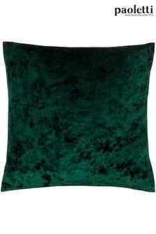 Riva Paoletti Emerald Green Verona Crushed Velvet Polyester Filled Cushion (T10995) | NT$790