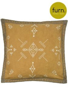 furn. Honey Yellow Mini Inka Aztec Polyester Filled Cushion (T11041) | ₪ 70