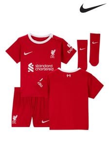 Nike Red Liverpool FC Stadium 2023/24 3 Piece Football Kit (T11331) | €63
