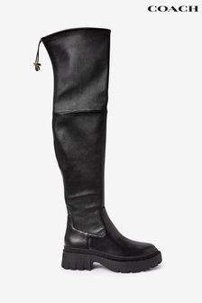 Coach Jolie Black Leather Long Boots (T11362) | 302 €
