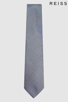 Reiss Airforce Blue Syracuse Floral Print Silk Blend Tie (T11571) | $112