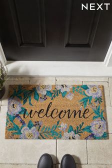 Blue Bloom Welcome Doormat (T11594) | €20