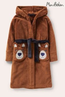Boden Brown Cosy Appliqué Dressing Gown (T12088) | ₪ 135 - ₪ 154