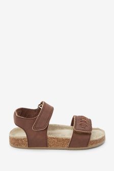 Tan/Brown Standard Fit (F) Corkbed Comfort Sandals (T12381) | ₪ 59 - ₪ 71