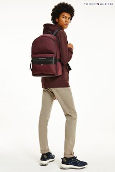 Tommy Hilfiger Red Elevated Nylon Backpack (T12598) | $198