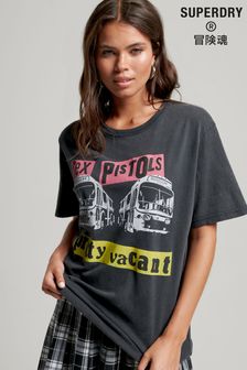 Superdry Black/ Yellow Sex Pistols Limited Edition Band T-shirt (T12641) | €55