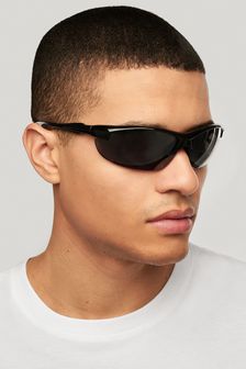 Black Wrap Sunglasses (T12824) | kr147