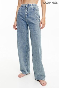 Calvin Klein Blue High Rise Relaxed Denim Jeans (T13561) | ₪ 466