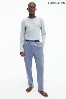 Calvin Klein Grey Structure Sleep Pyjama Set (T13617) | €86