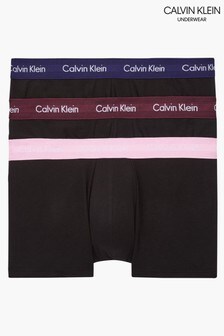 Calvin Klein Baumwollunterhosen mit Stretch und niedrigem Bund, Schwarz, 3er-Pack (T13637) | 54 €