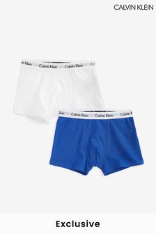 Calvin Klein Blue Exclusive Modern Cotton Trunks 2 Pack (T13688) | CHF 34