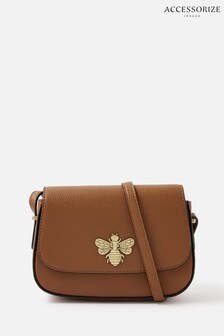 Accessorize Tan Brown Britney Bee Cross-Body Bag (T14127) | kr325