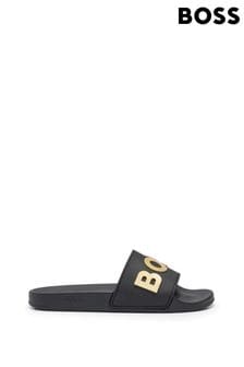 BOSS Black Kirk Rubber Sliders (T14284) | $135