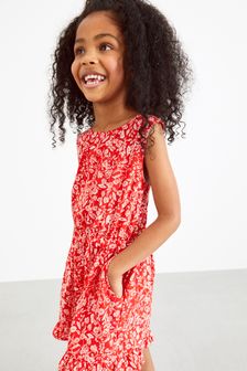 Red Ditsy Printed Playsuit (3-16yrs) (T14341) | €15 - €21.50