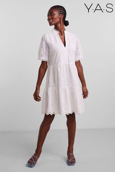 Y.A.S Womens Short Sleeve Broderie Summer Dress (T14551) | 94 €