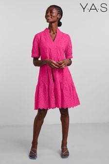Y.A.S Womens Short Sleeve Broderie Summer Dress (T14552) | 94 €